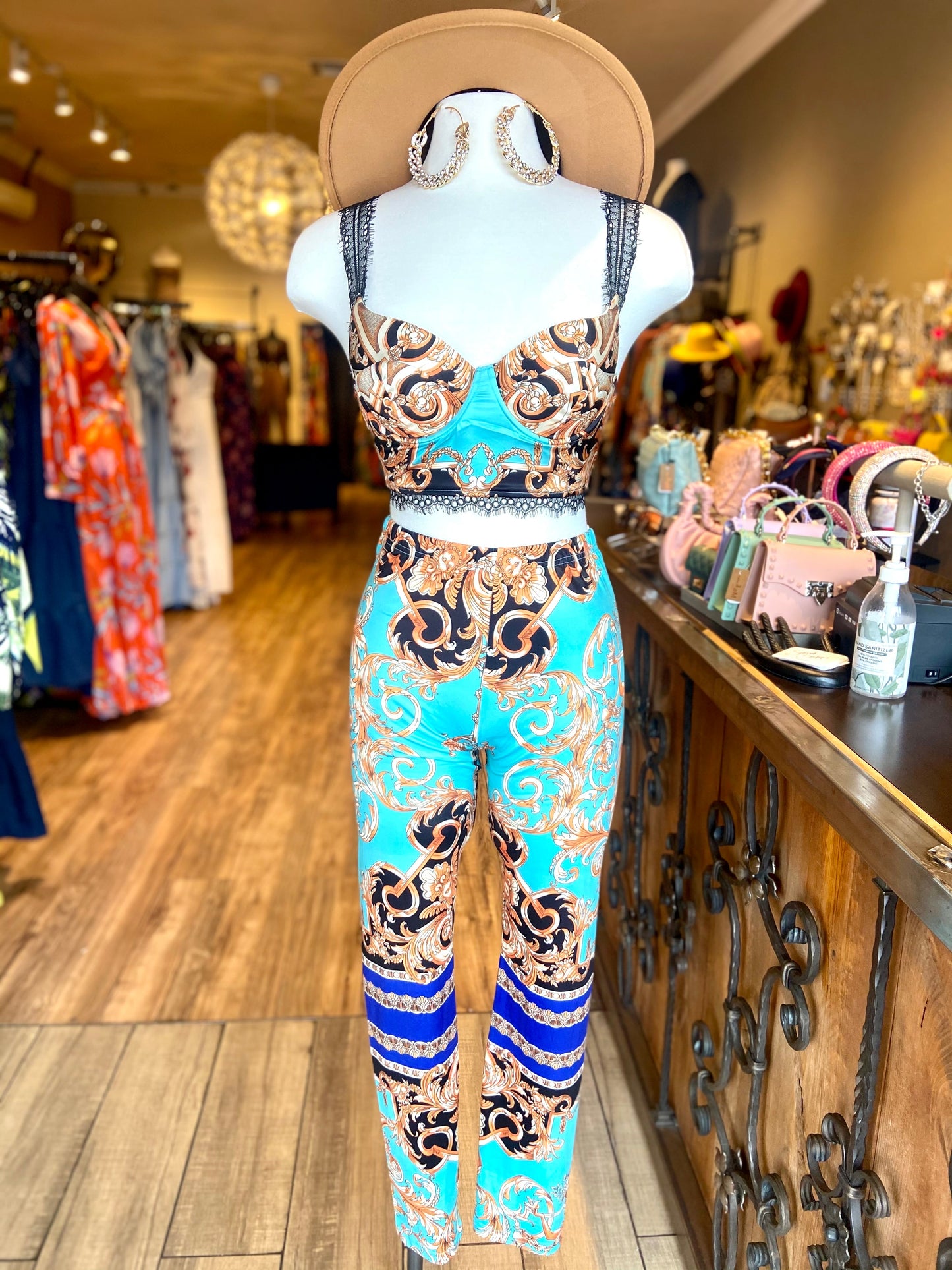 3 Piece Printed Leggings Set