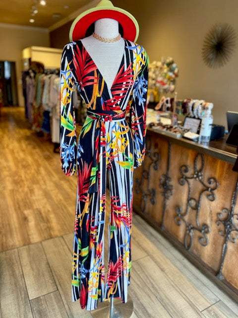 Venechia Long Sleeve Wide Jumpsuit