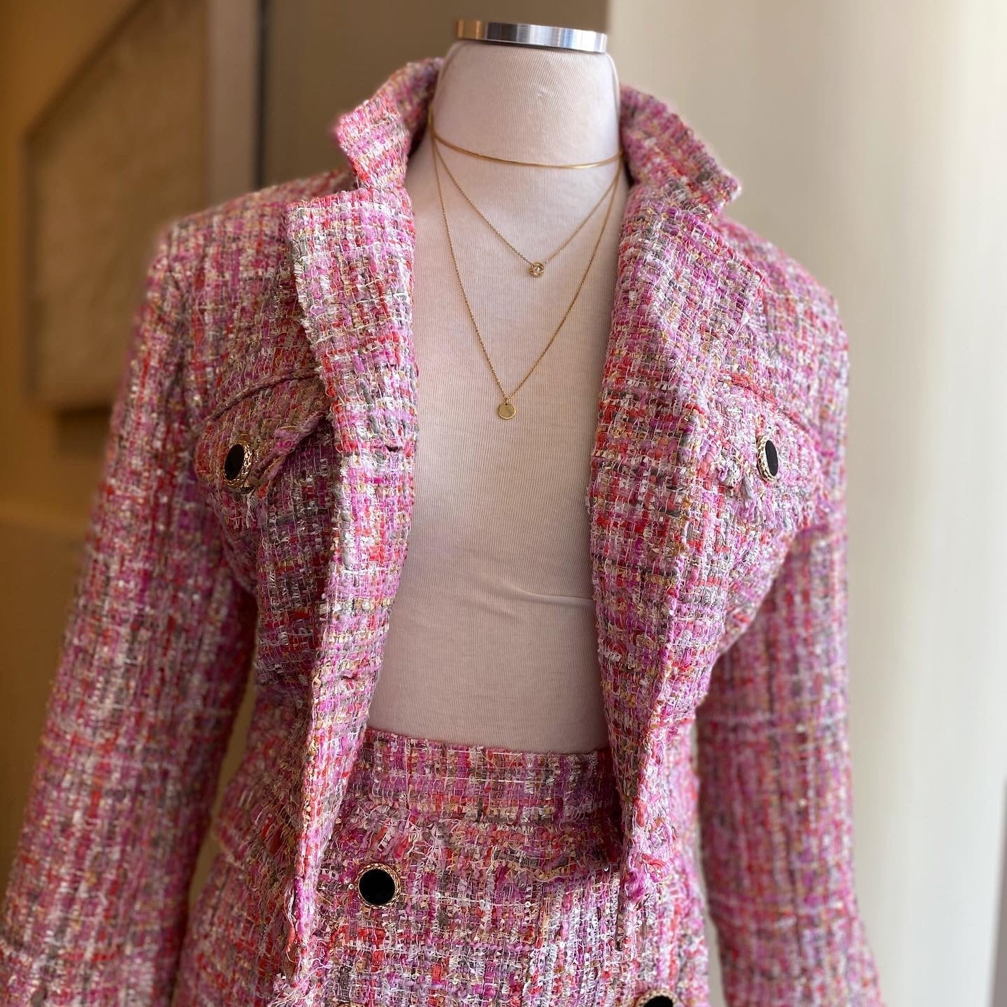 Tweed Jacket W/ Shorts