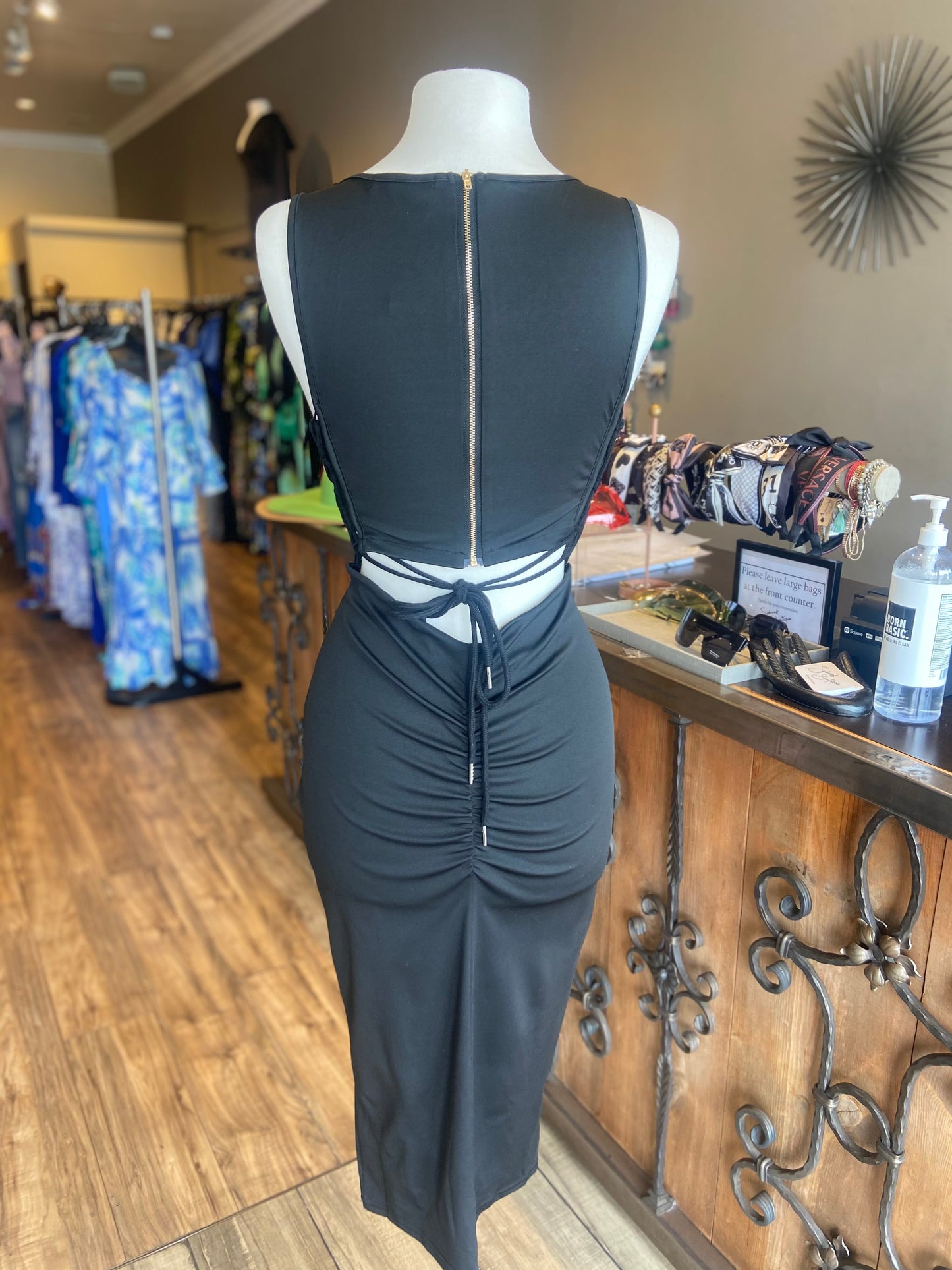 Side String Fitted Dress FINAL SALE
