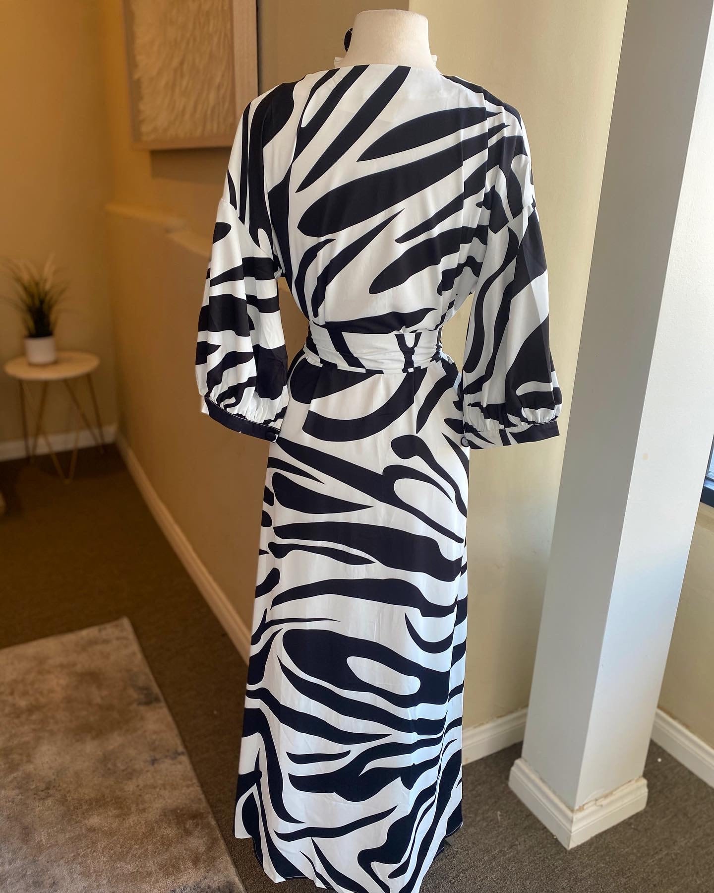 Zebra Maxi Dress