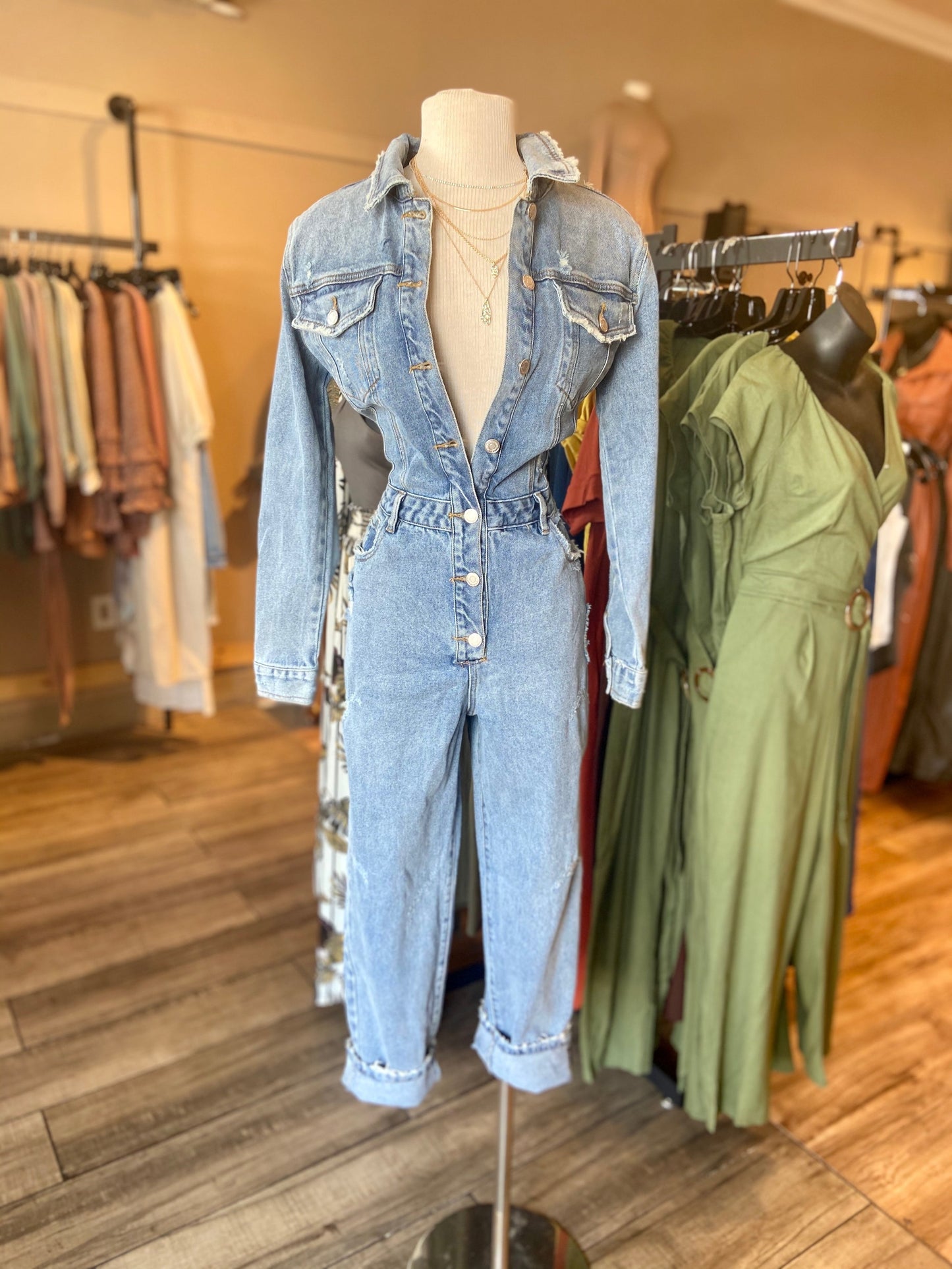 Jean Button Up Jumper