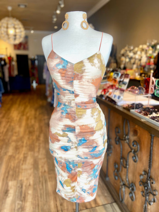 Tie Dye Rouge Dress
