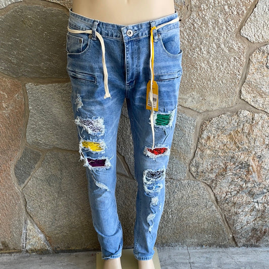 Blue Jeans w Rags