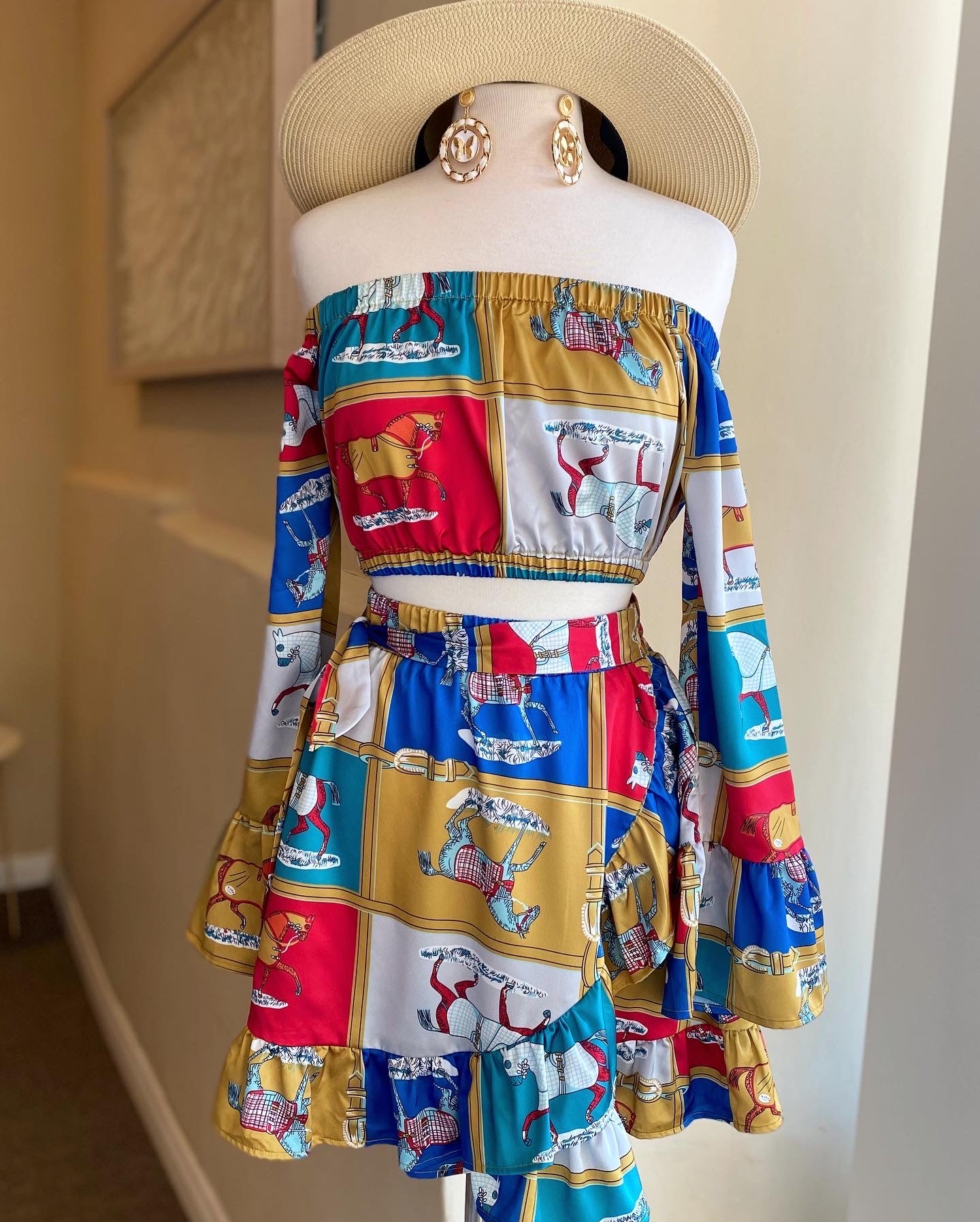 O/S Printed Skirt Set