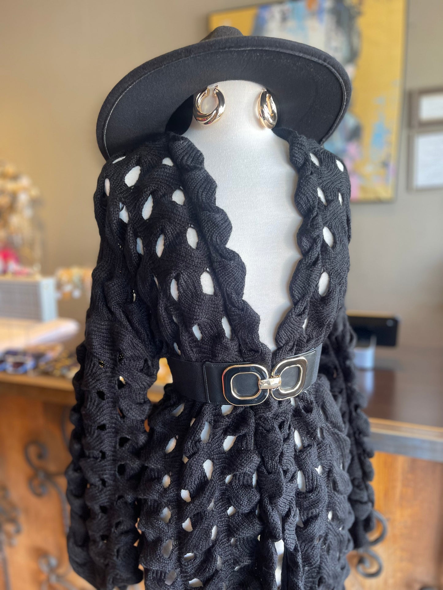 Knitted Open Sweater Cardigan
