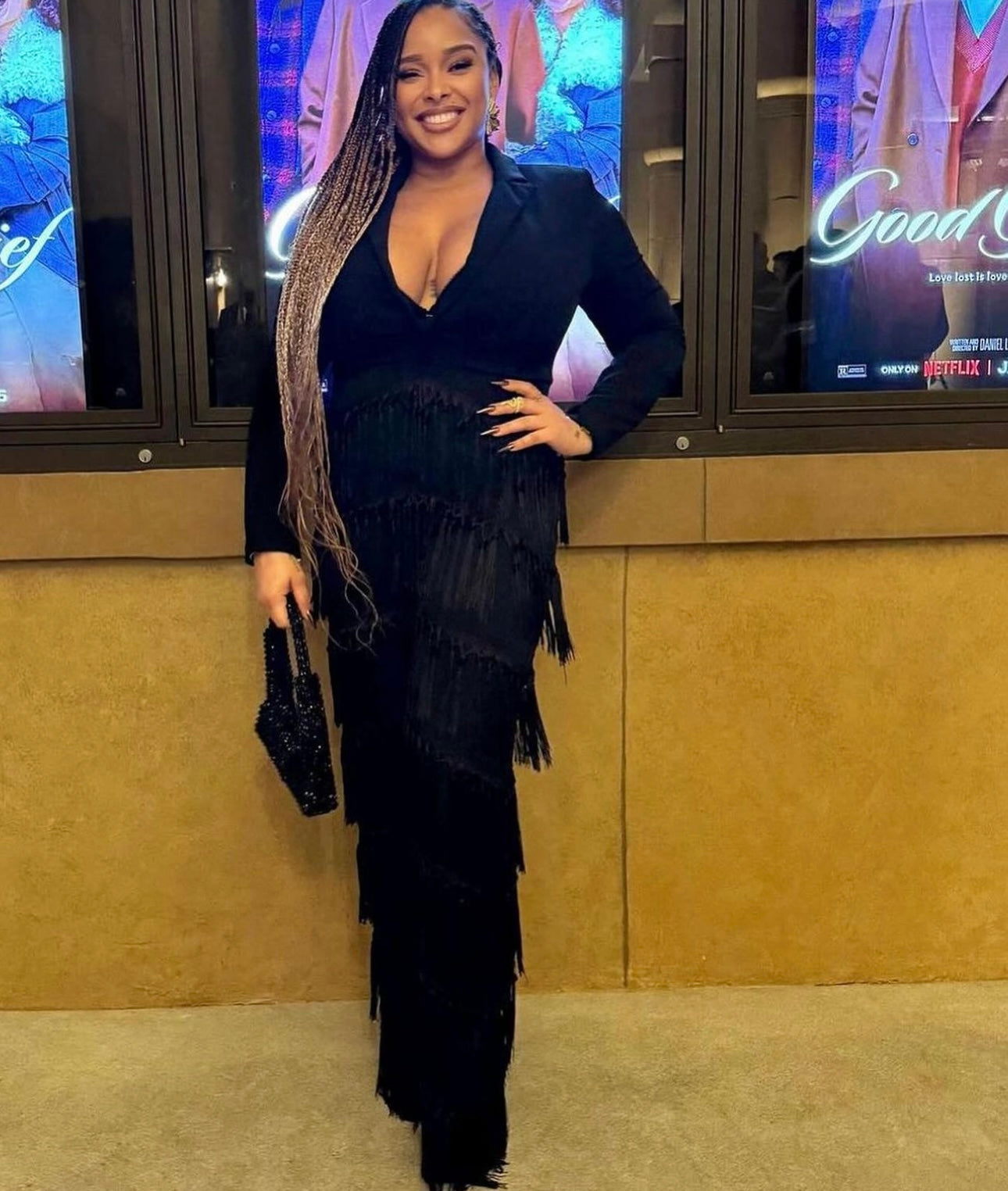 V Neck Fringe Button Jumpsuit