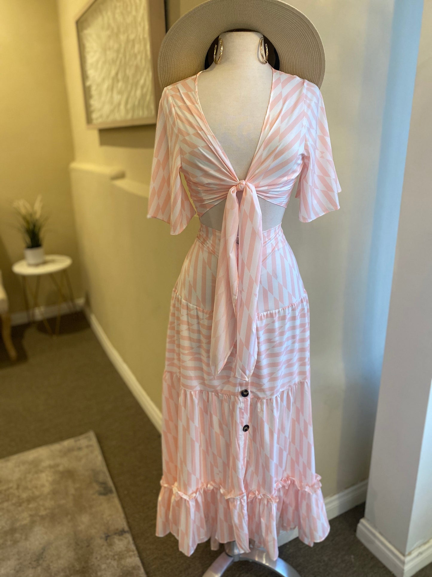 Stripe Tye Maxi Set