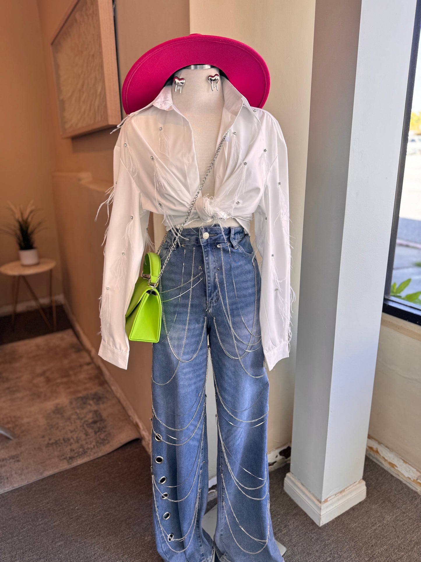 Safety Pin Chain Pants