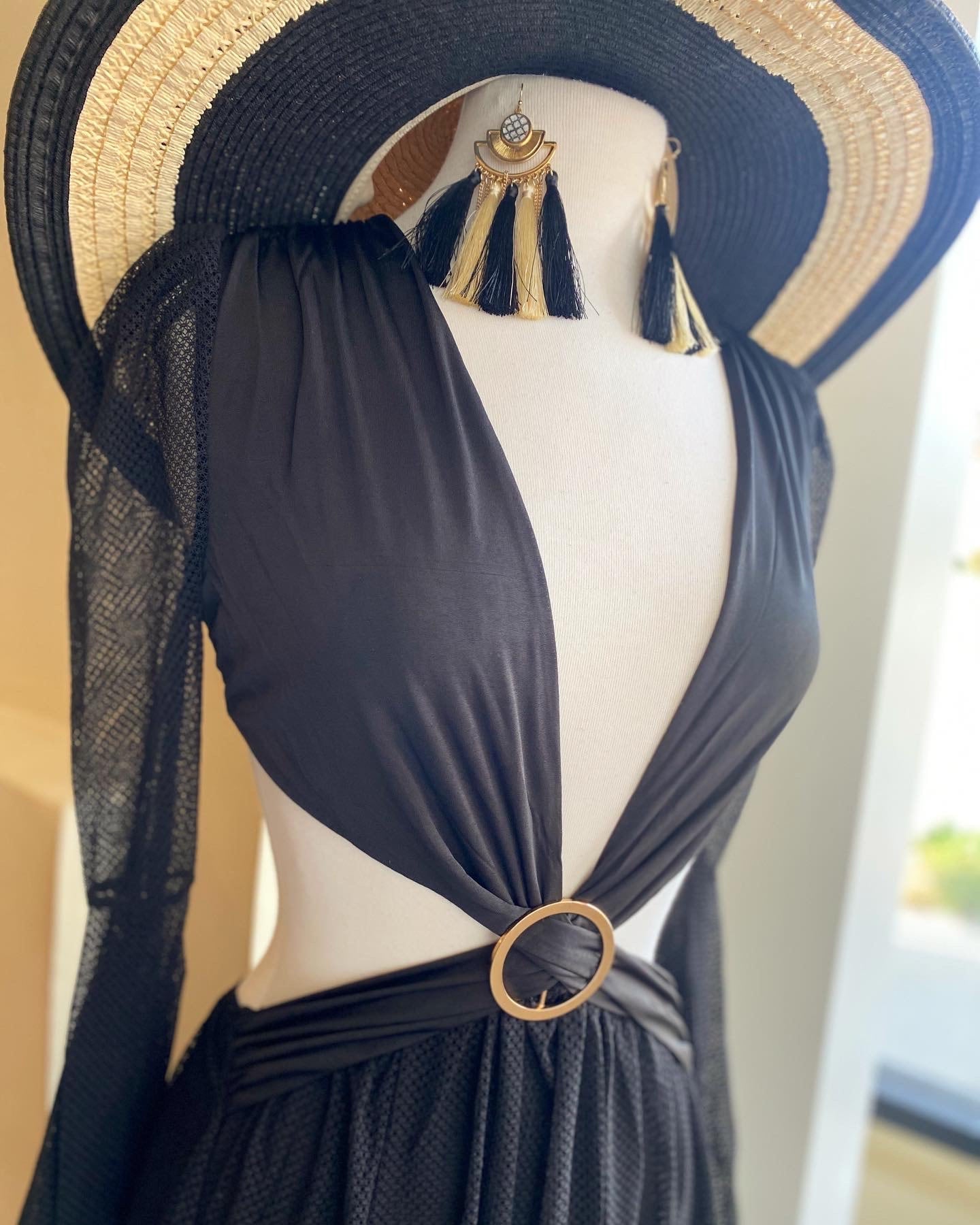 Sheer Bottom Maxi Dress FS