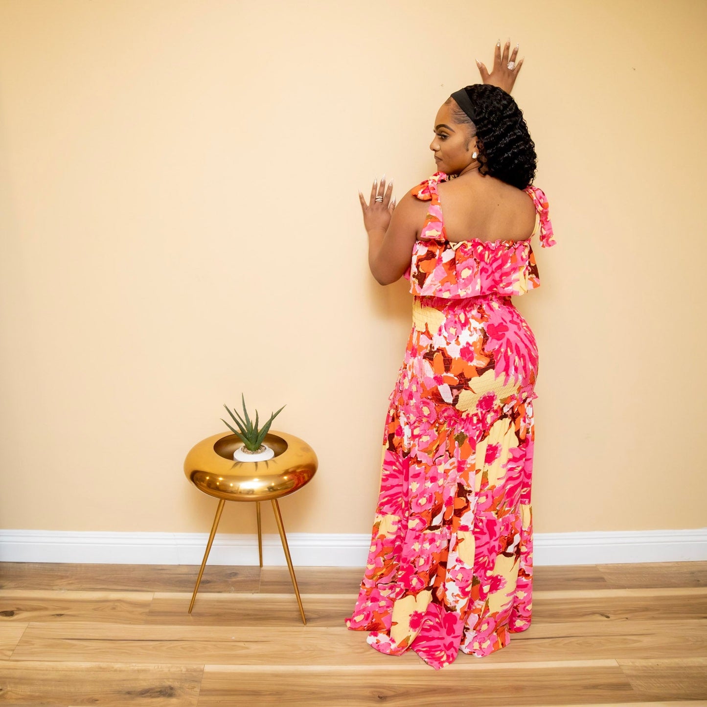 O/S Scrunge Maxi Dress