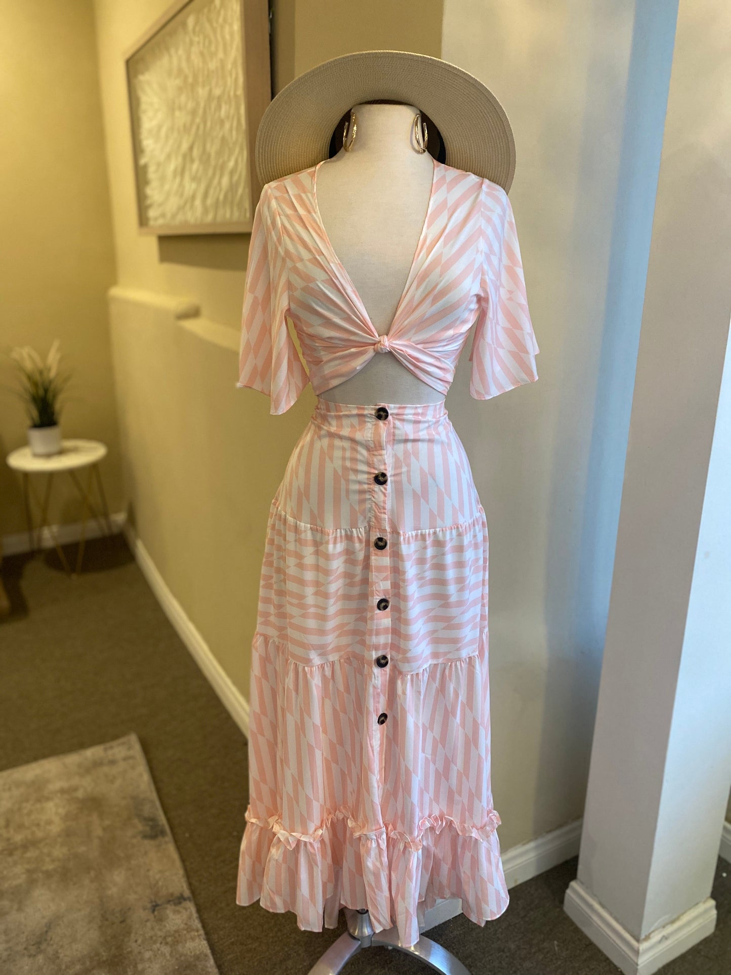 Stripe Tye Maxi Set