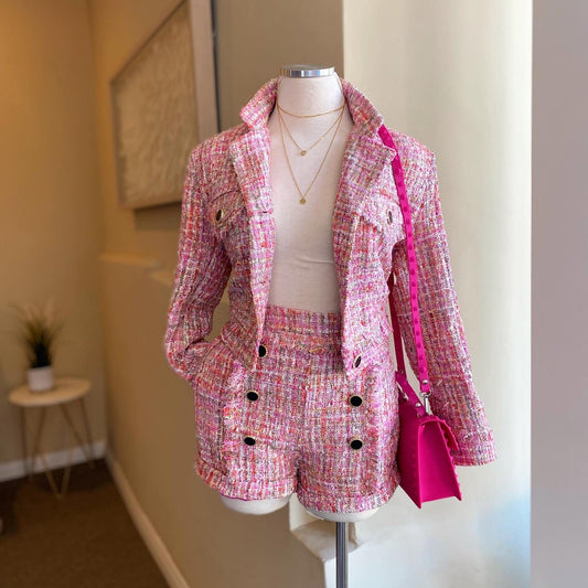 Tweed Jacket W/ Shorts