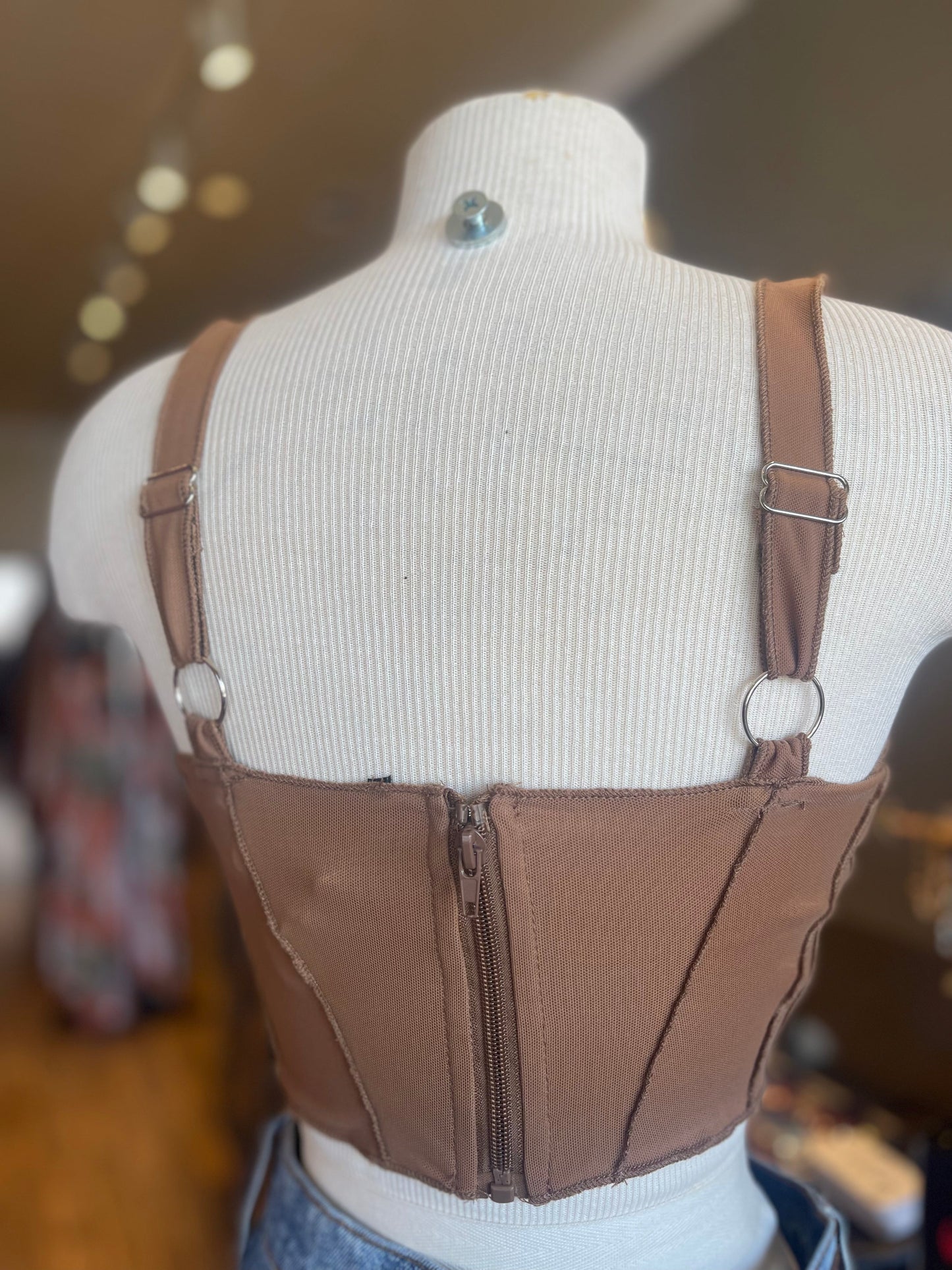Mesh Corset Top