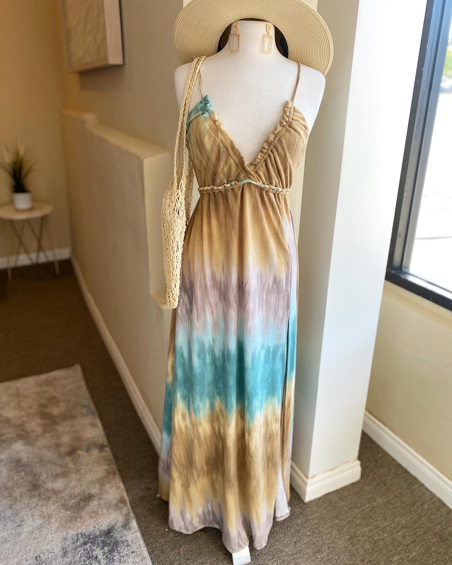 V Neck Beach Maxi