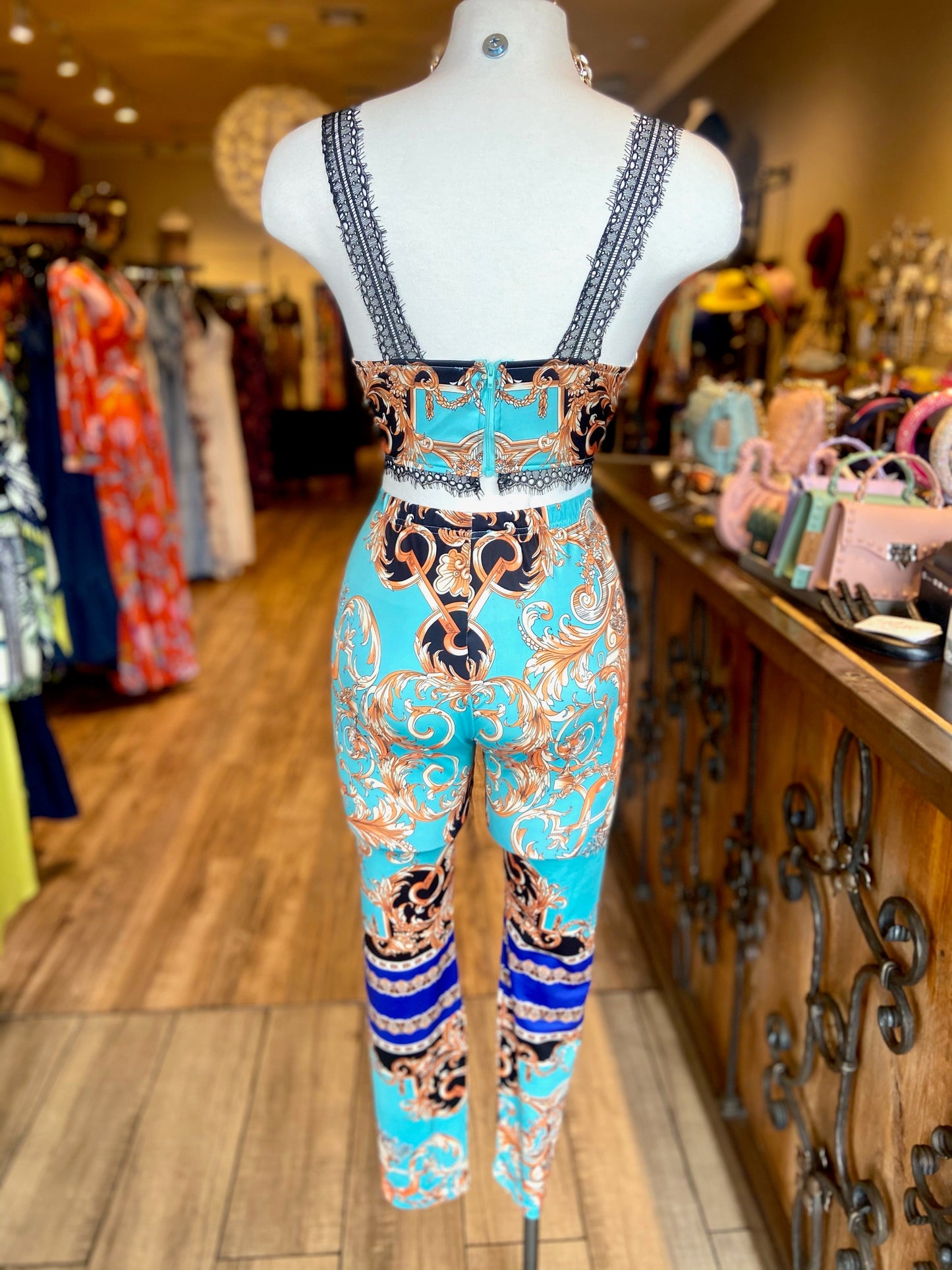 3 Piece Printed Leggings Set