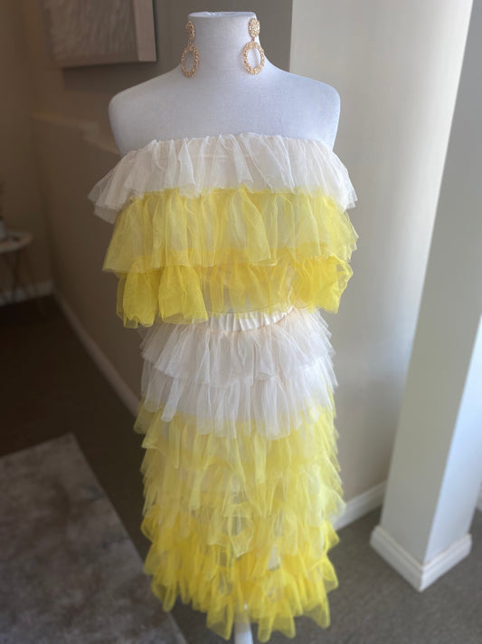 Bandu Ruffle Skirt Set FINAL SALE