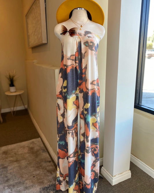 Tie Dye Wide Leg Jumper