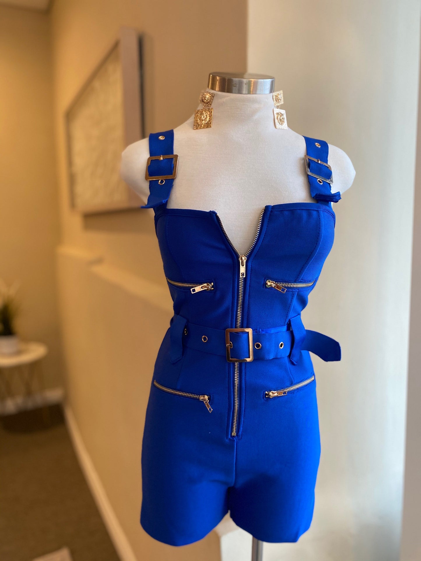 Strap Shoulder Bandage Romper