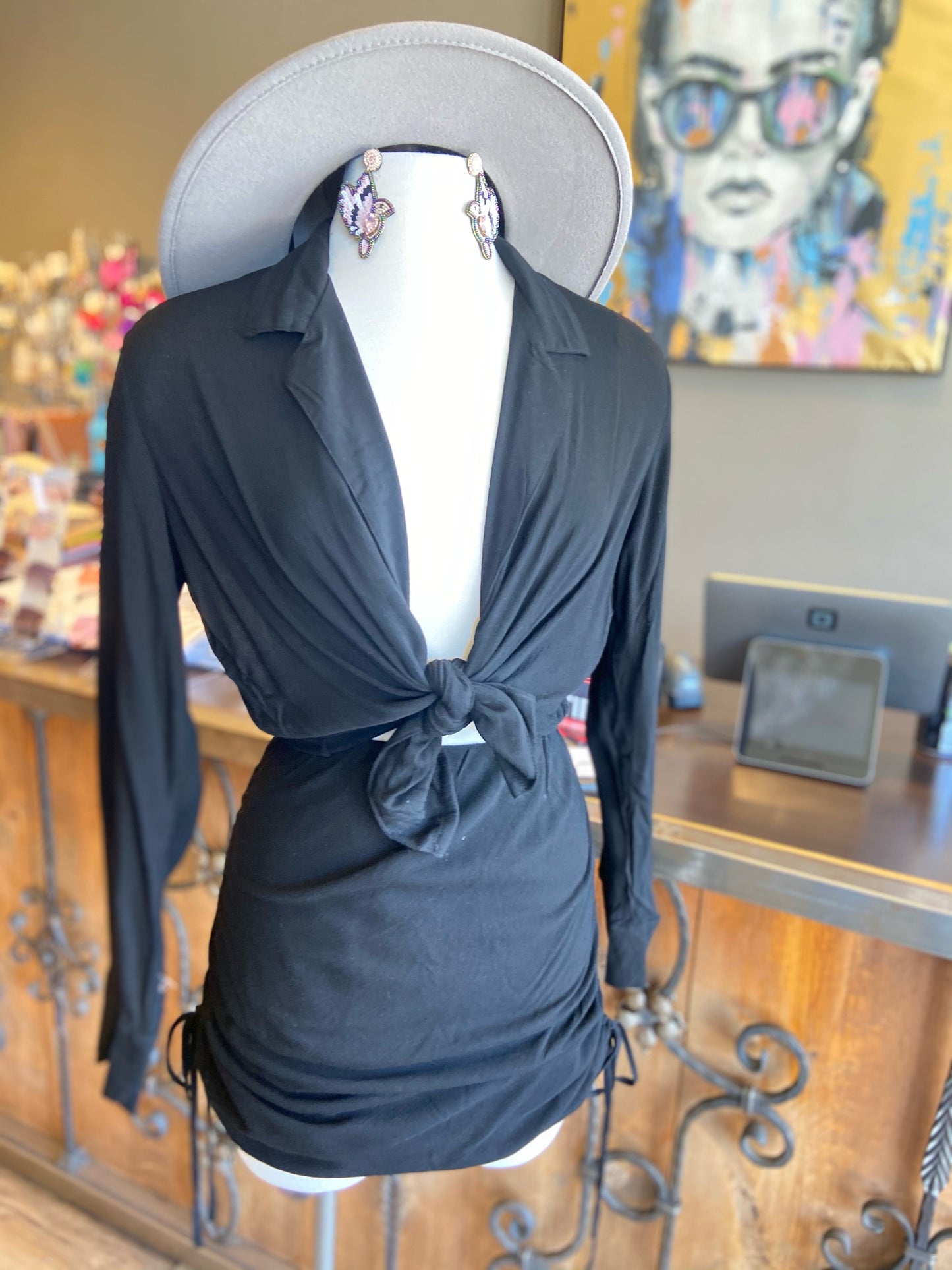 Tye Shirt Draw String Skirt Set