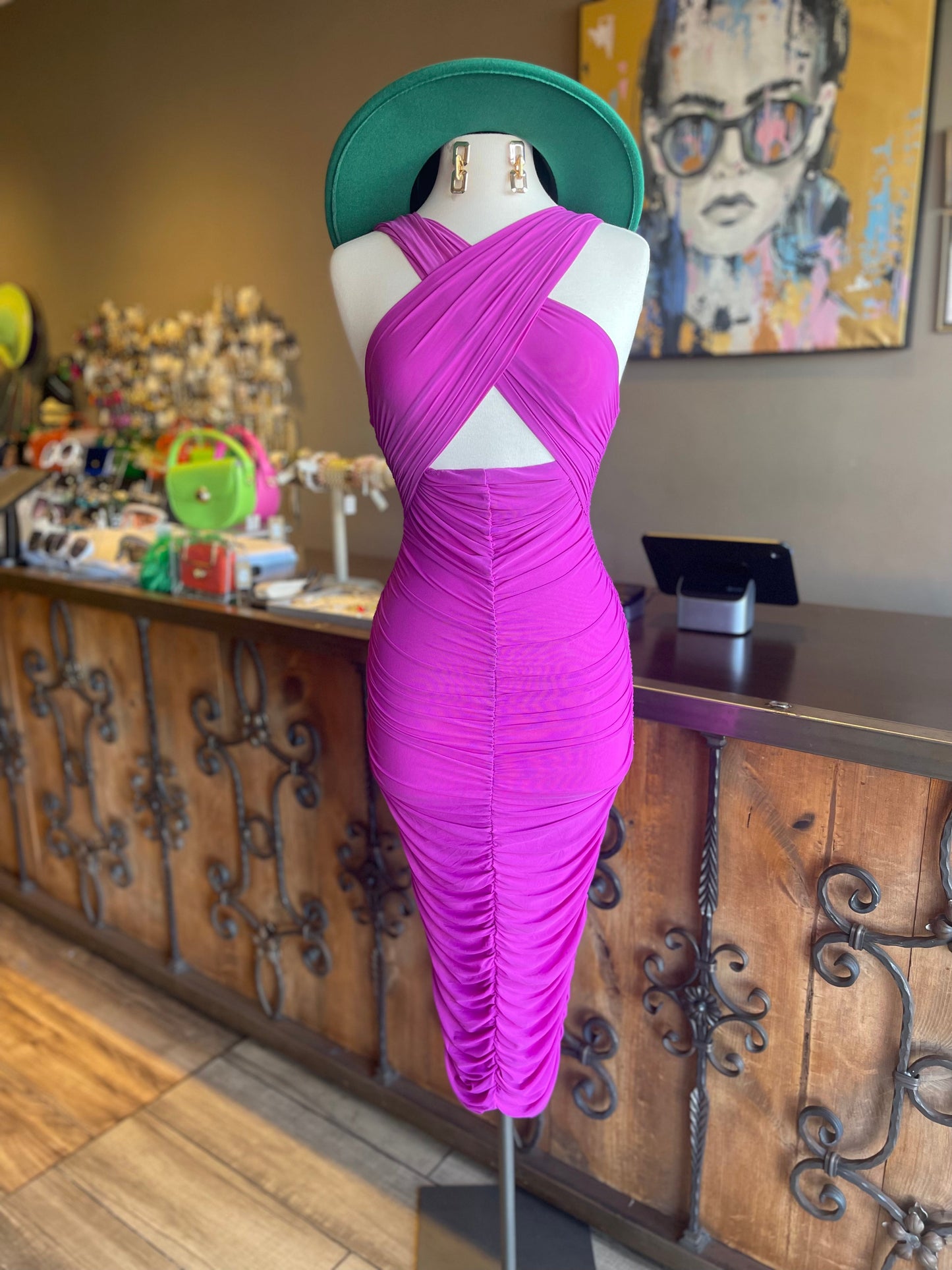 Mesh Rouge Dress