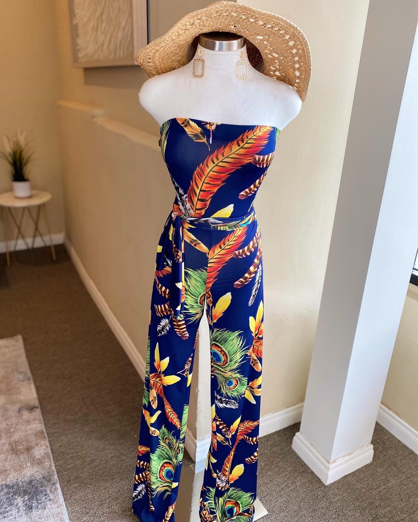 Tube Waist Tye Wide Leg Jumper