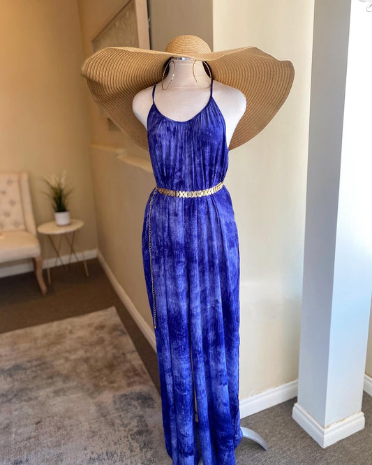 Tie Dye Cami Strap Jumpsuit FINAL SALE