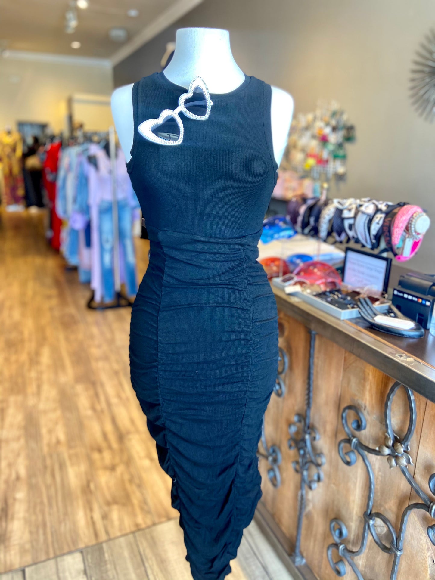 Tank Top Scrunge Bottom Dress