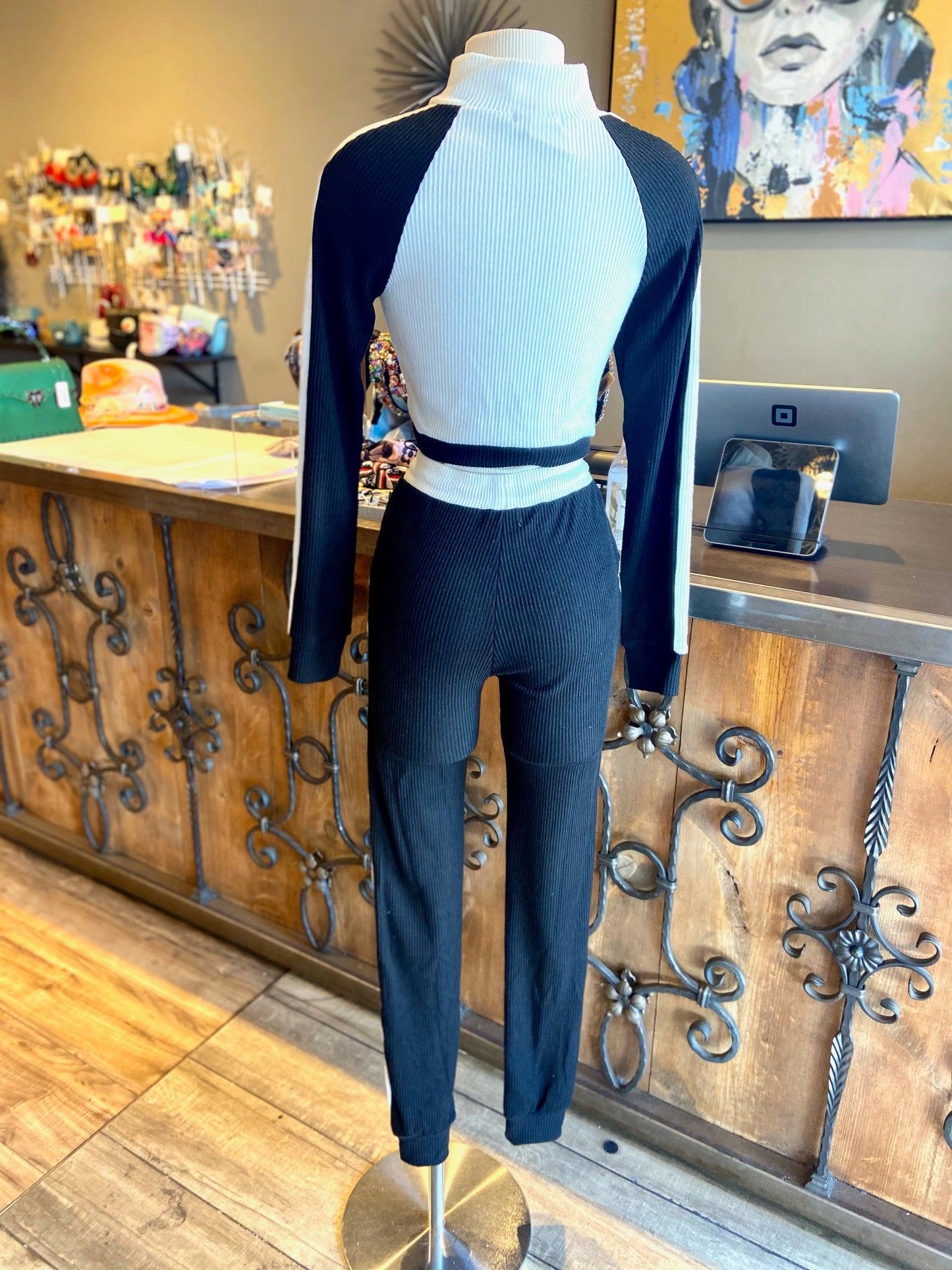 Two Tone Jogger Set W/ Draw