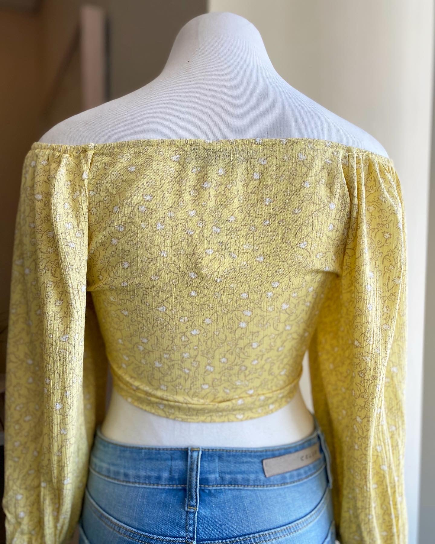 Floral Mid Tye Crop Top FS