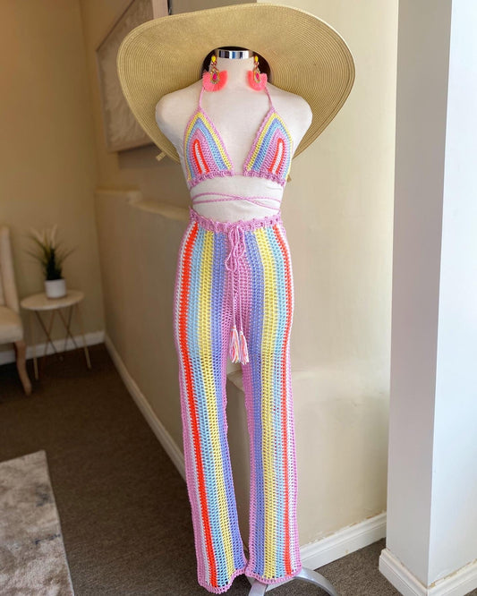 Bra Crochet Pants Set FINAL SALE