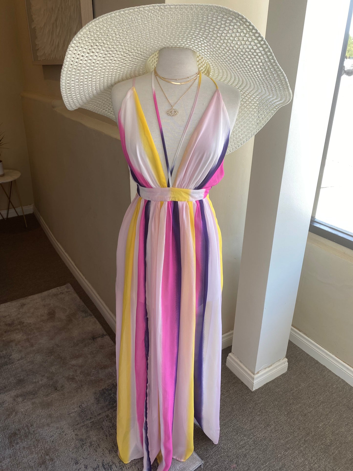 Stripe Flow Dress