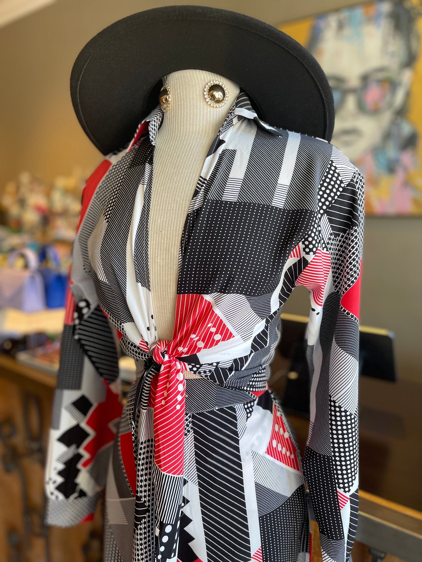 Front Tie Blouse & Pants