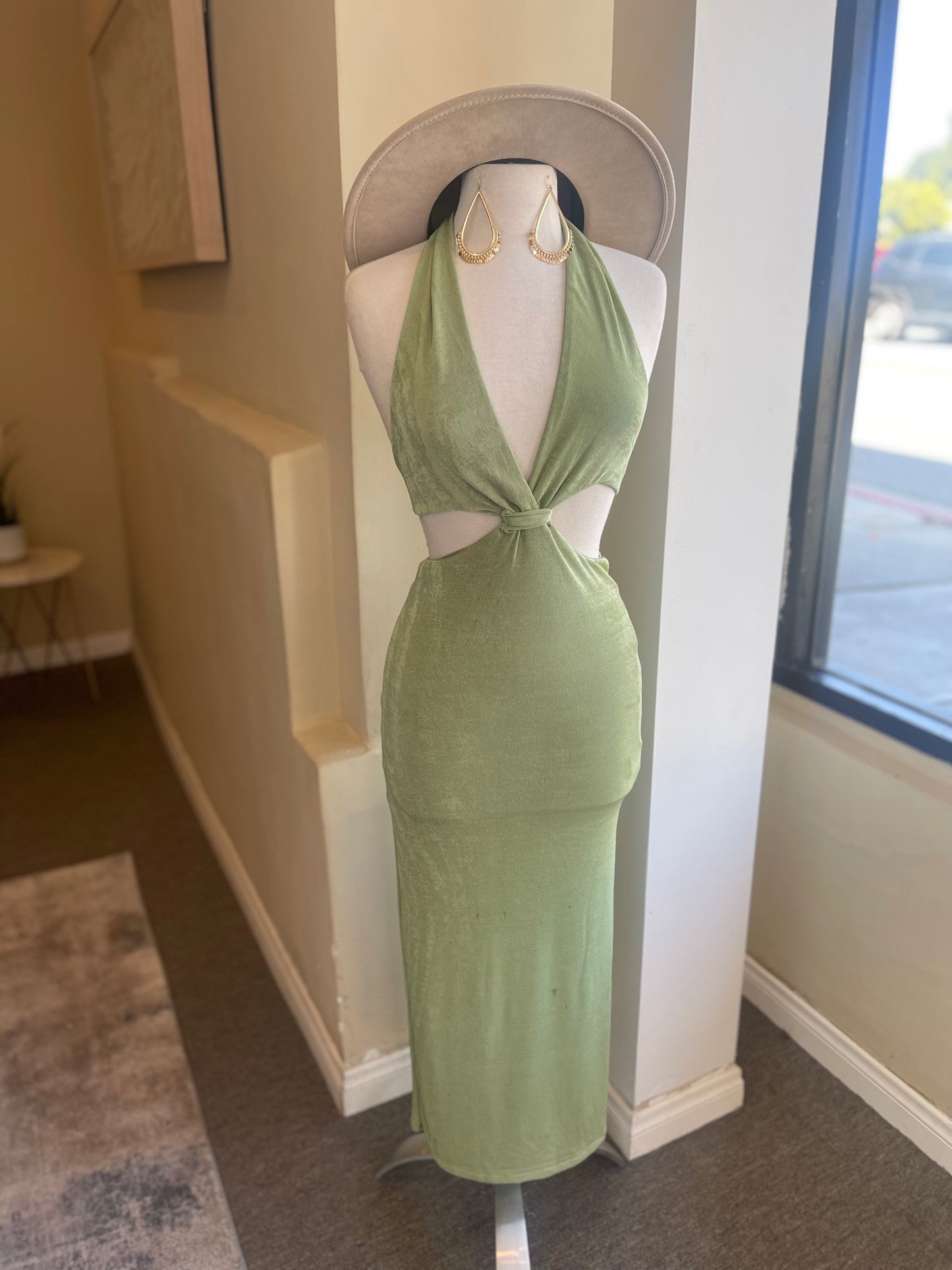 Cutout Halter Dress FINAL SALE