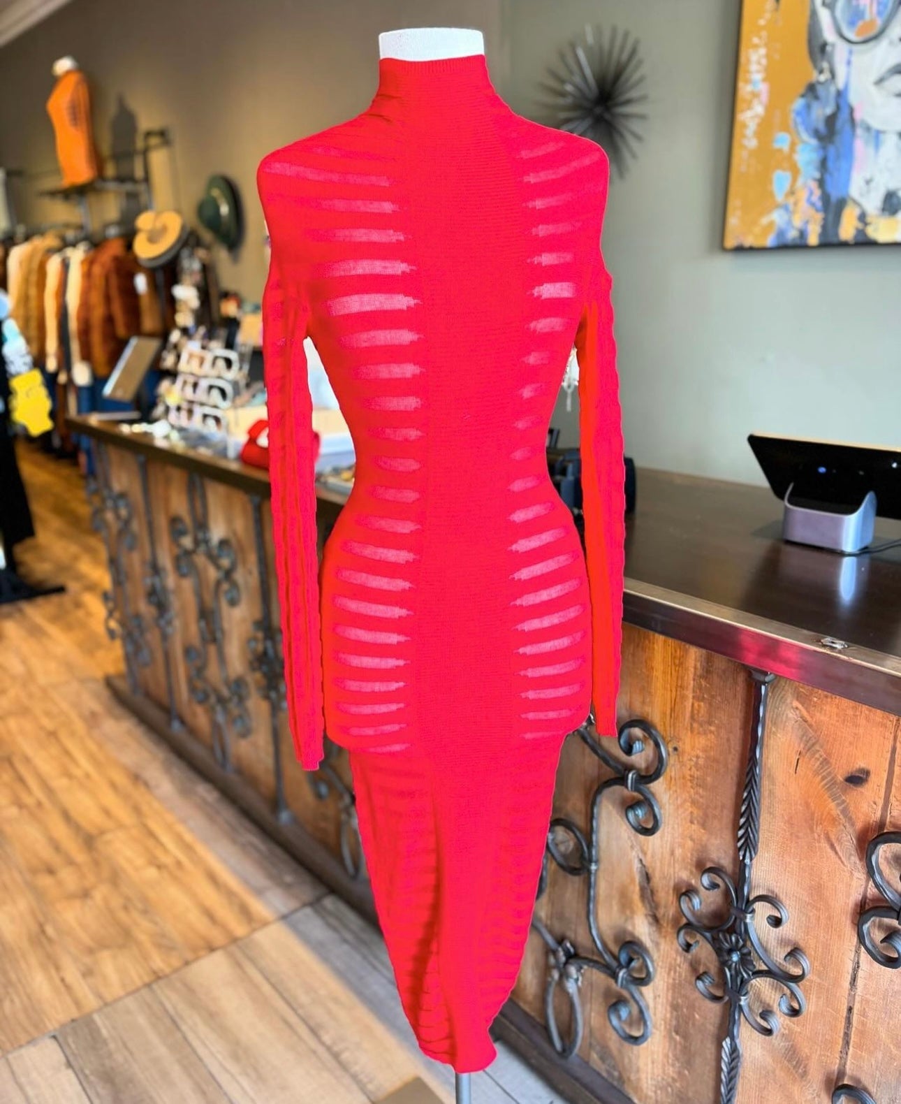 Side Rib Midi Dress