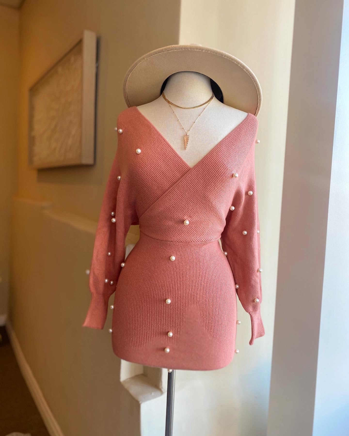 Pearl Sweater Dress