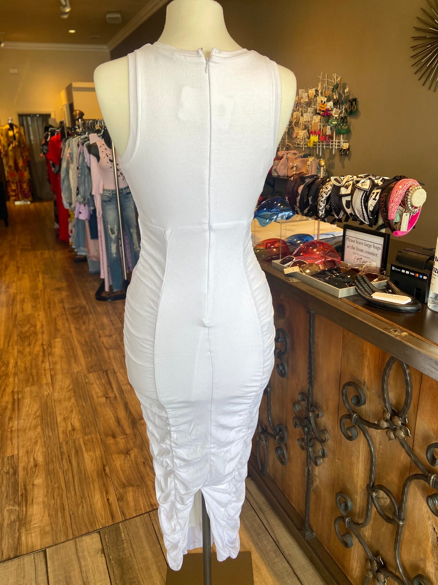 Tank Top Scrunge Bottom Dress