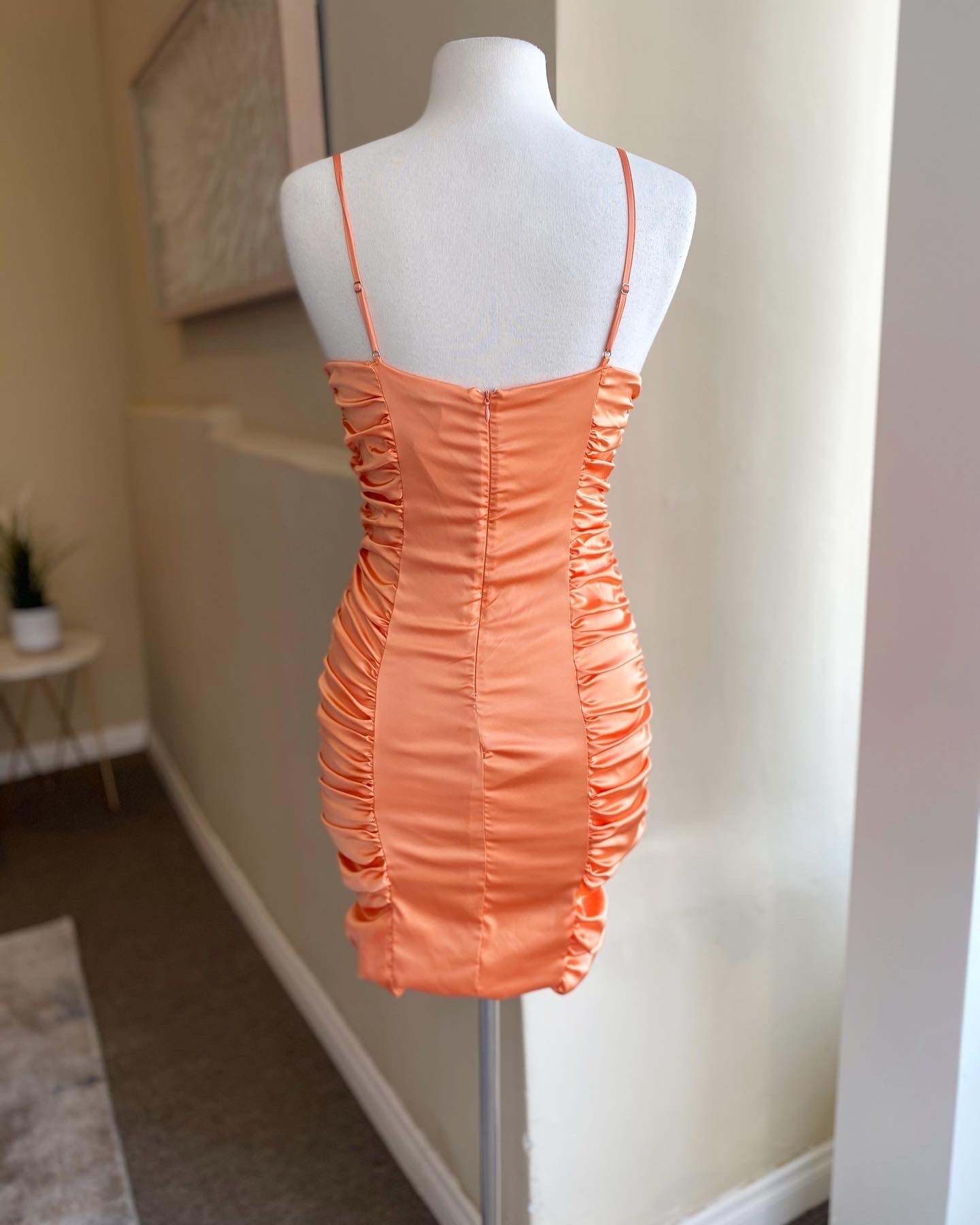 Satin Keyhole Mini Dress FINAL SALE