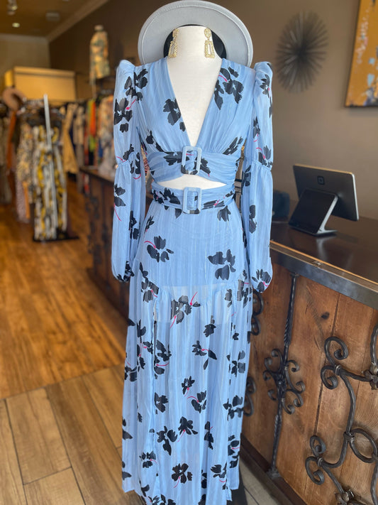 Blue Combo Skirt Set FINAL SALE
