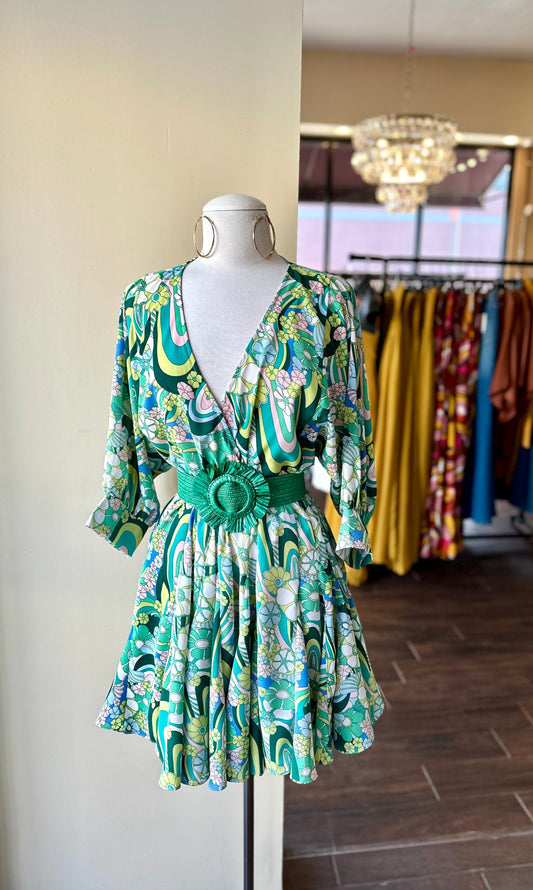 Braid Belt Mini Dress