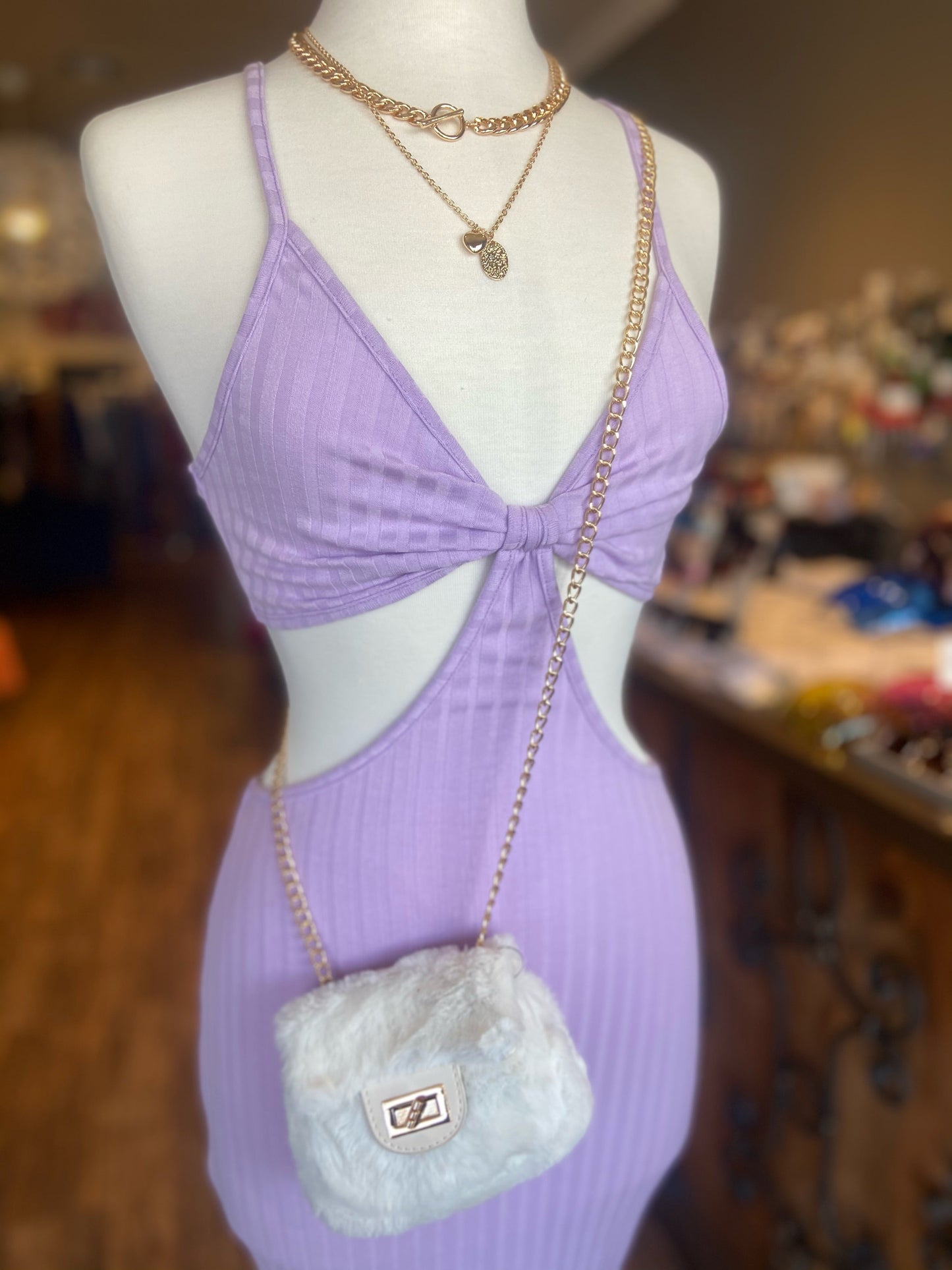 Rib Bikini Top Mermaid Dress FS