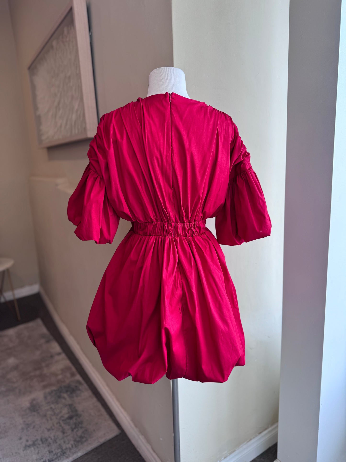 Ruffle Short Sleeve Dress
