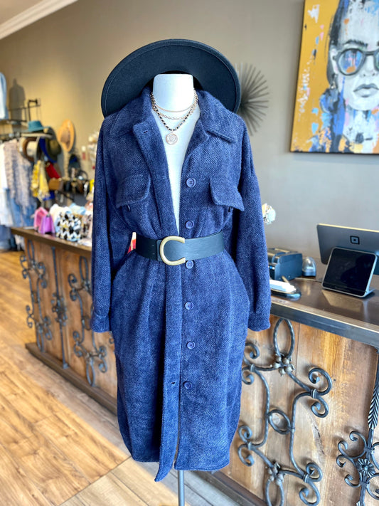 Button Down Long Coat