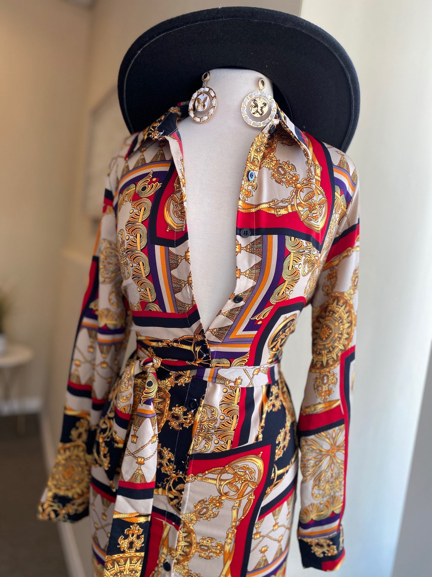Printed Tye Dress