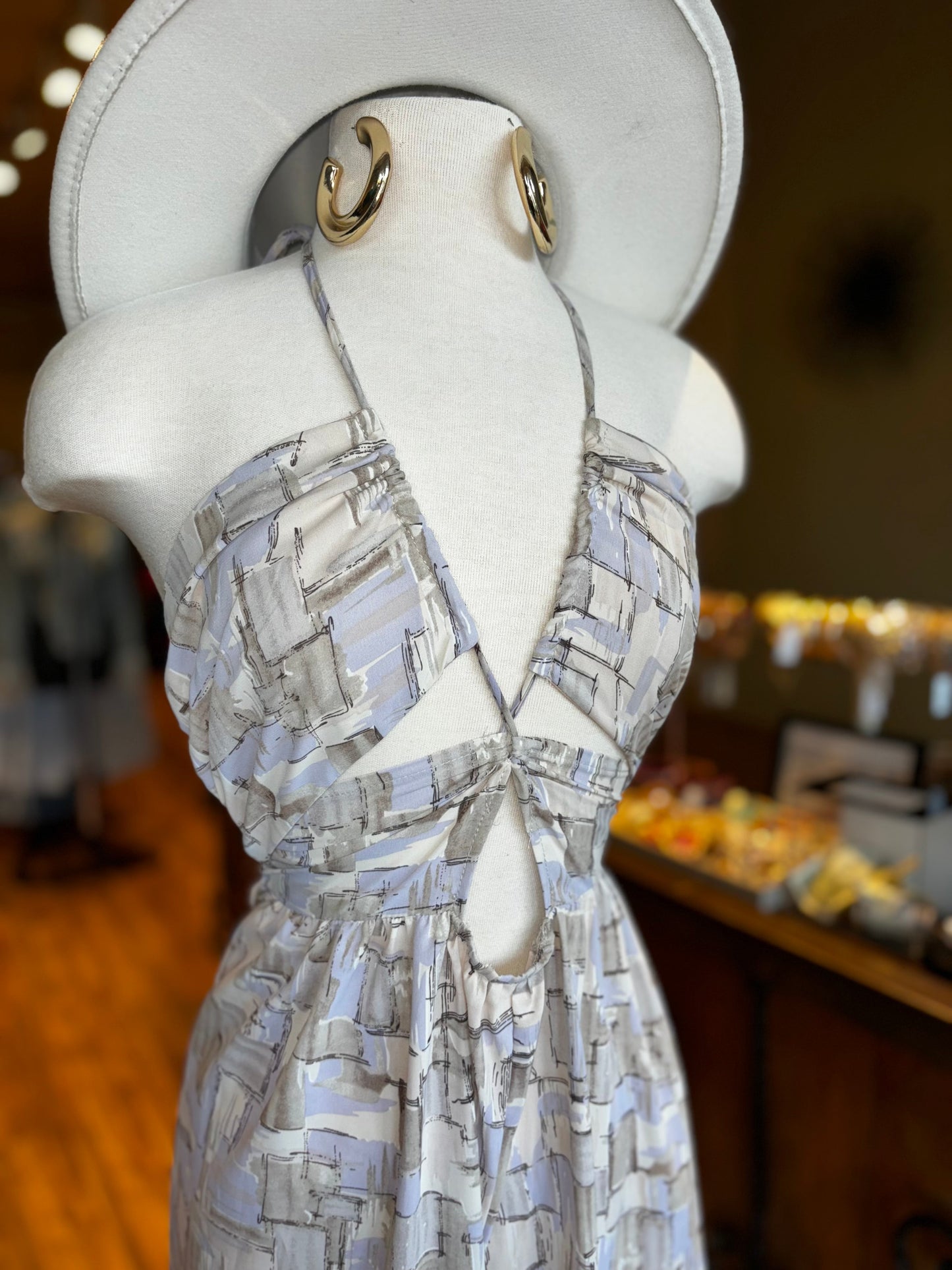 Cross Front Keyhole Jumpsuit