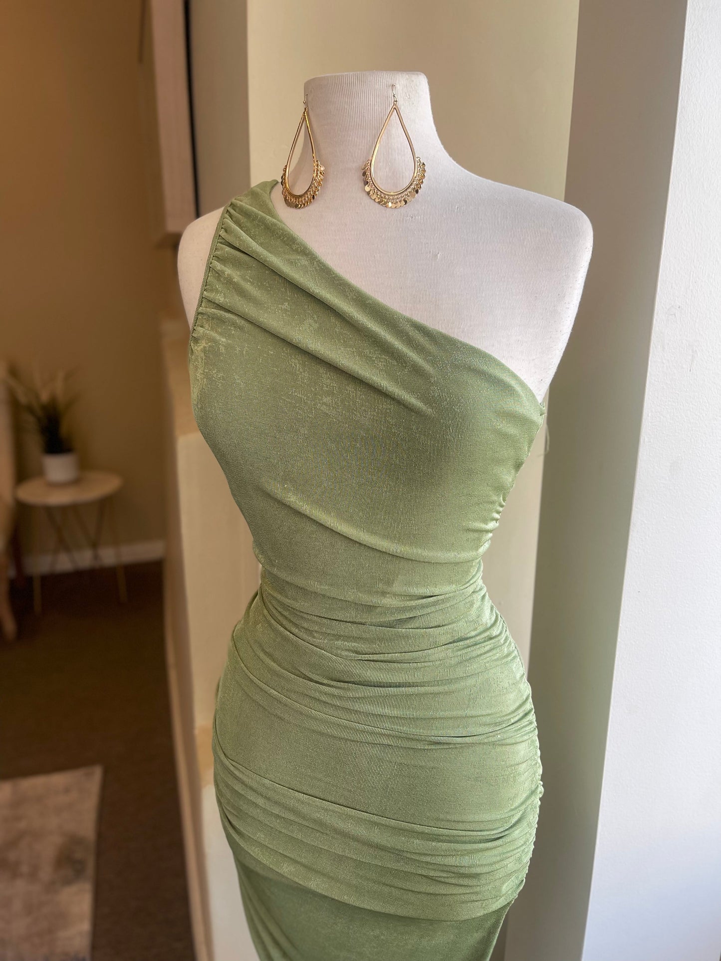 One Shoulder Scrunge Mini FINAL SALE