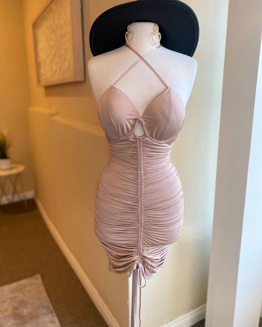 V Wire Bustier Dress