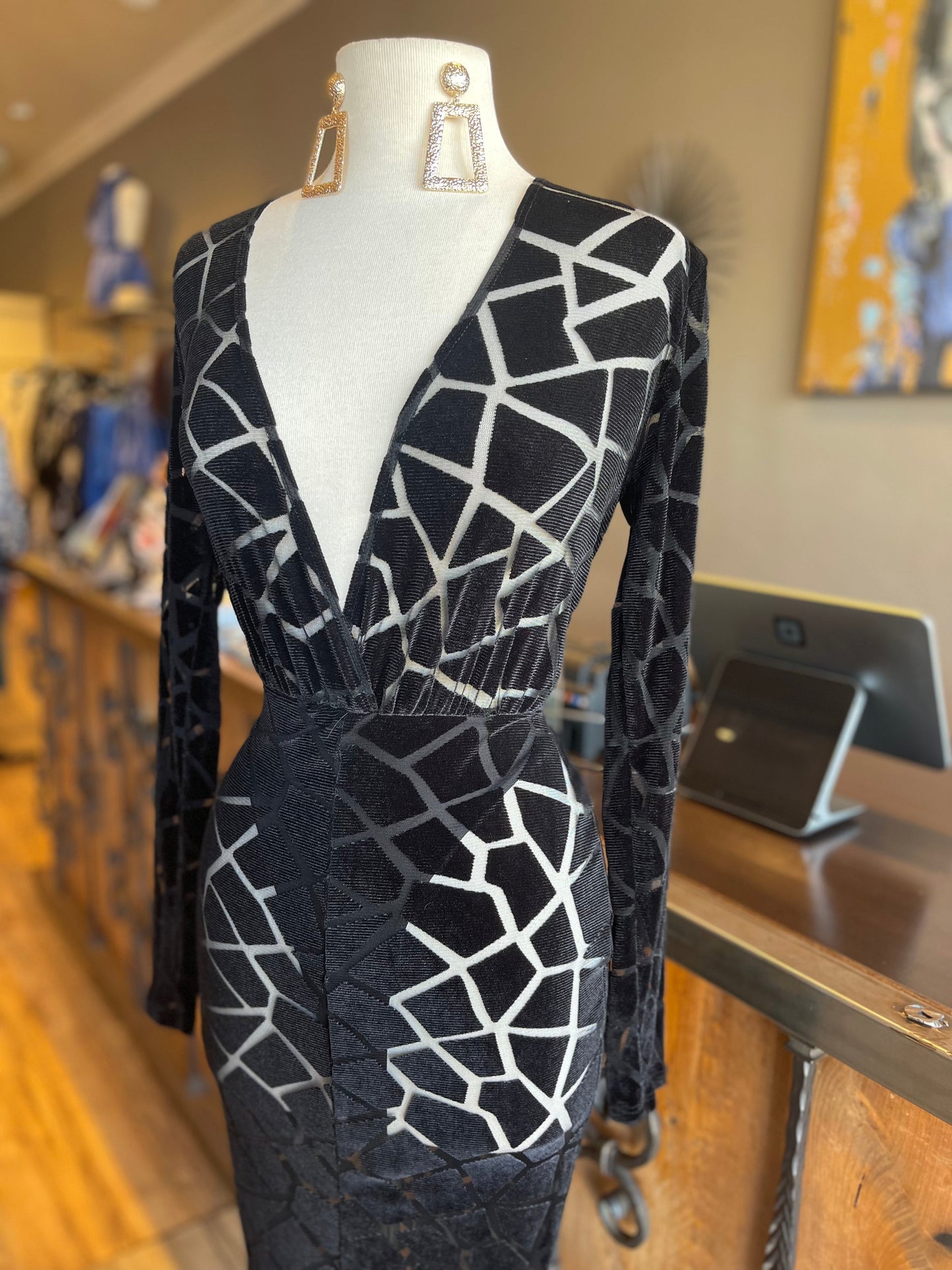 Burnout Mermaid Dress
