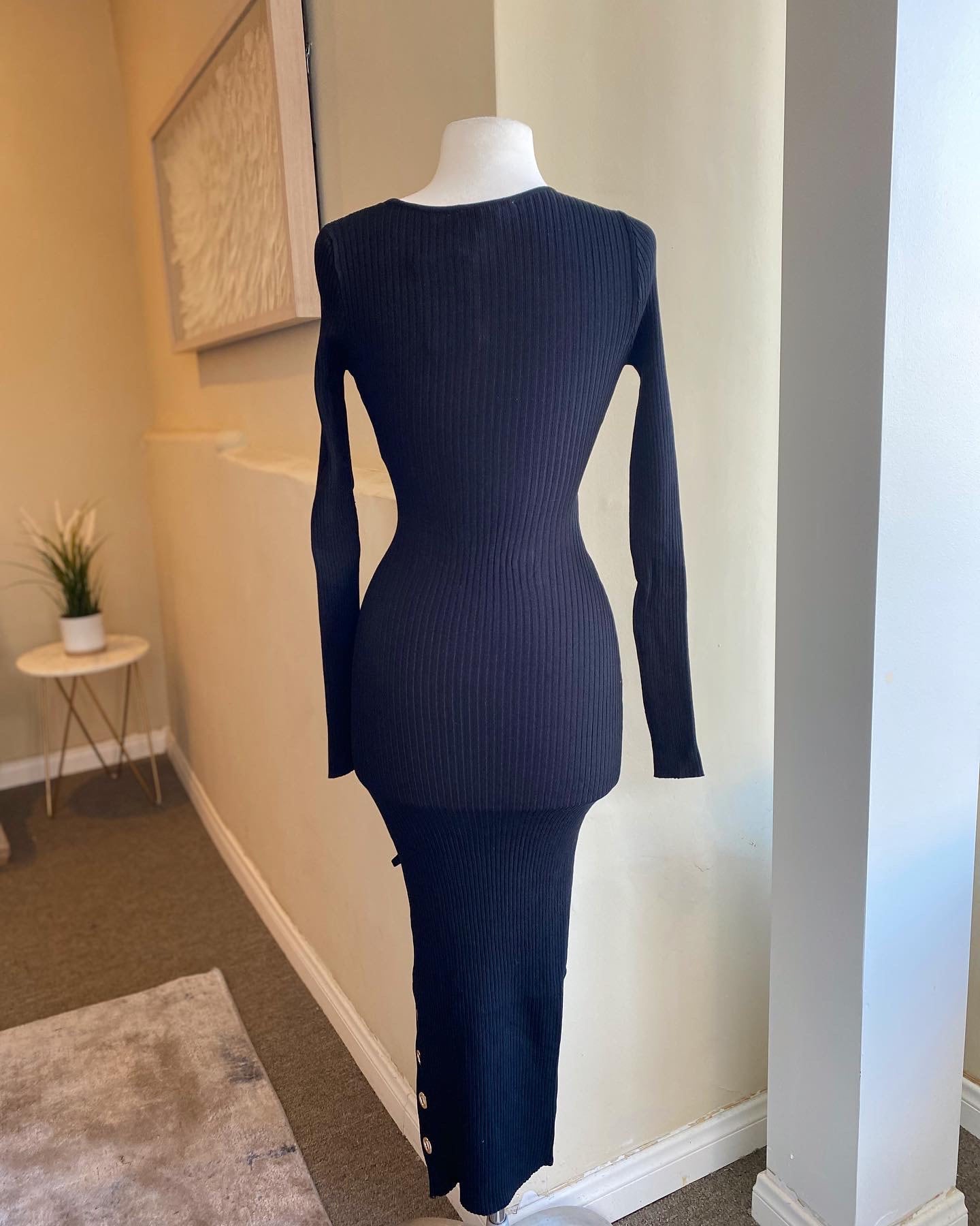 Lace Up Sweater Dress