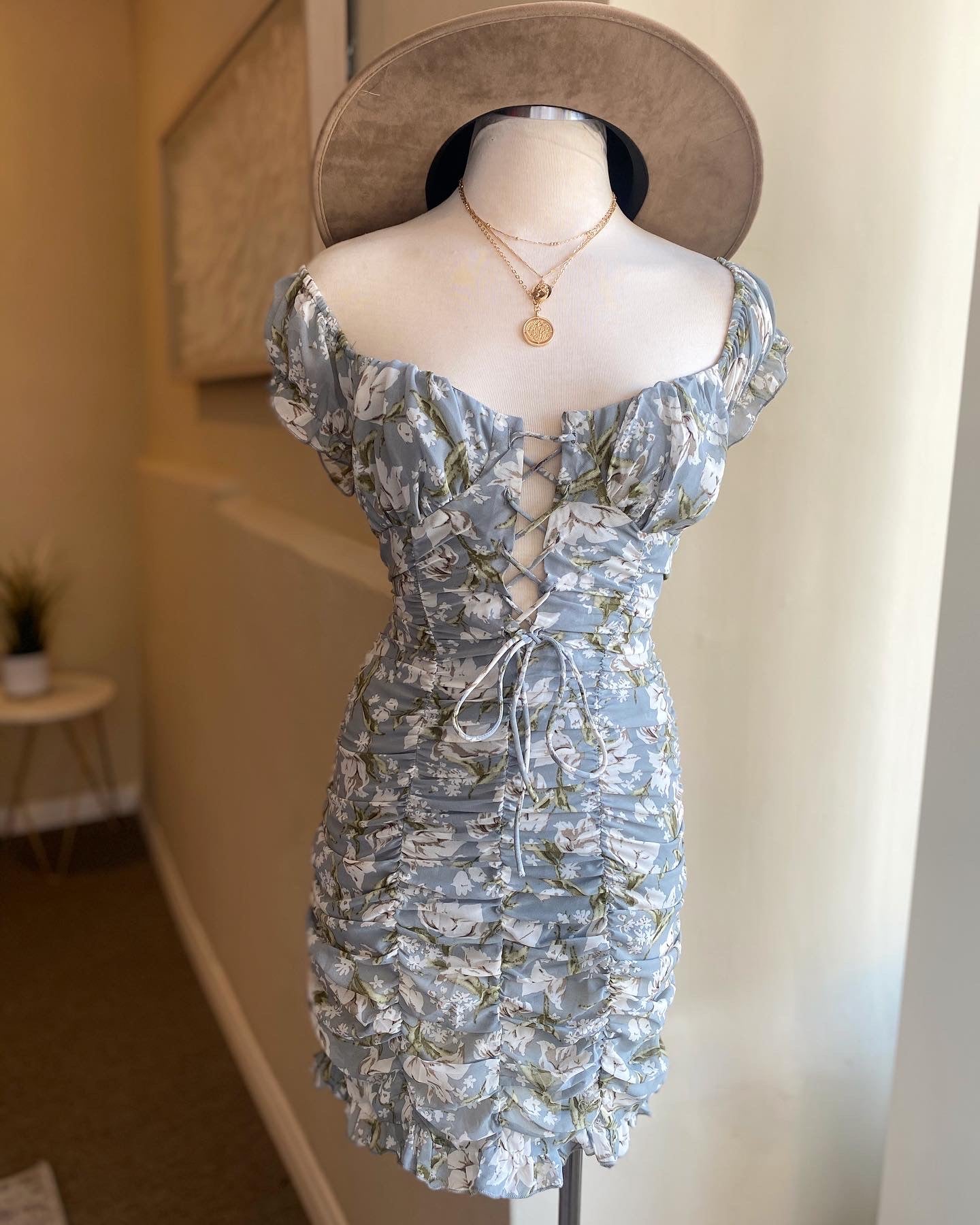 O/S Floral Rouge Dress